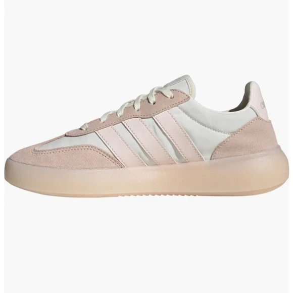 Adidas Barreda Decode Pink and White Sneakers with Suede and Mesh - Picture 10 of 13
